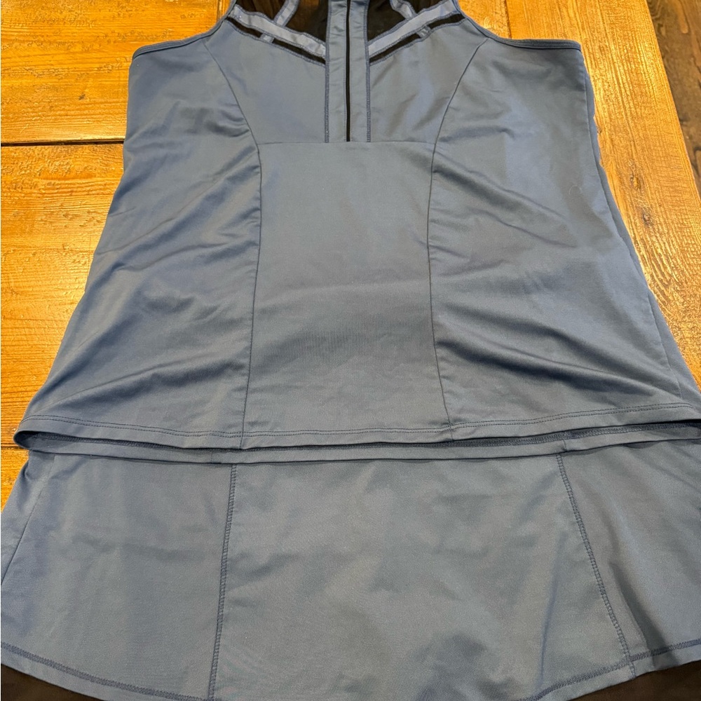 Lucky in love women’s tennis shirt and matching skirt
